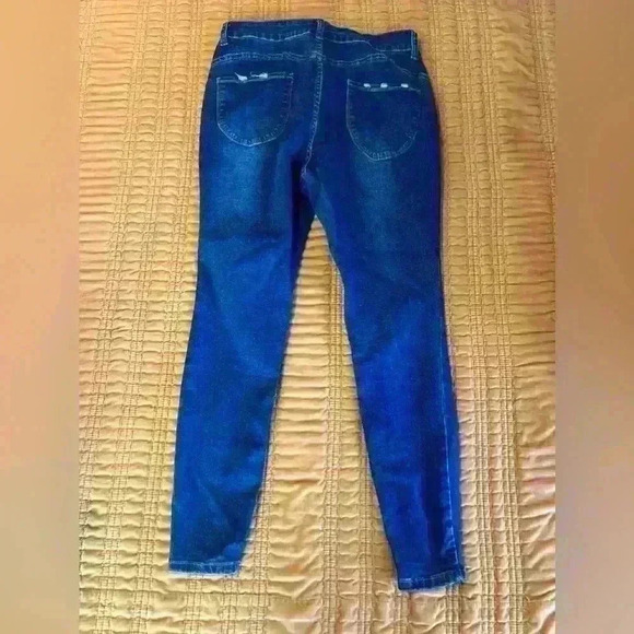 SHEIN Distressed Skinny Jeans, Size 0XL - Picture 2 of 2